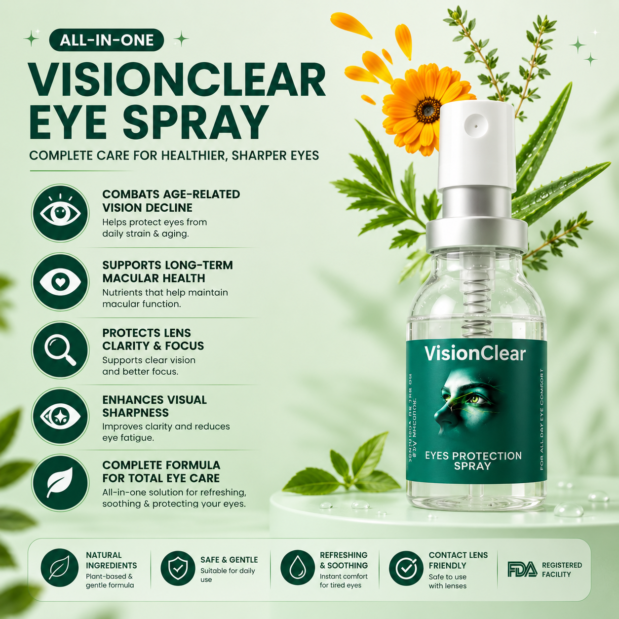 VisionClear Lutein Eye Spray