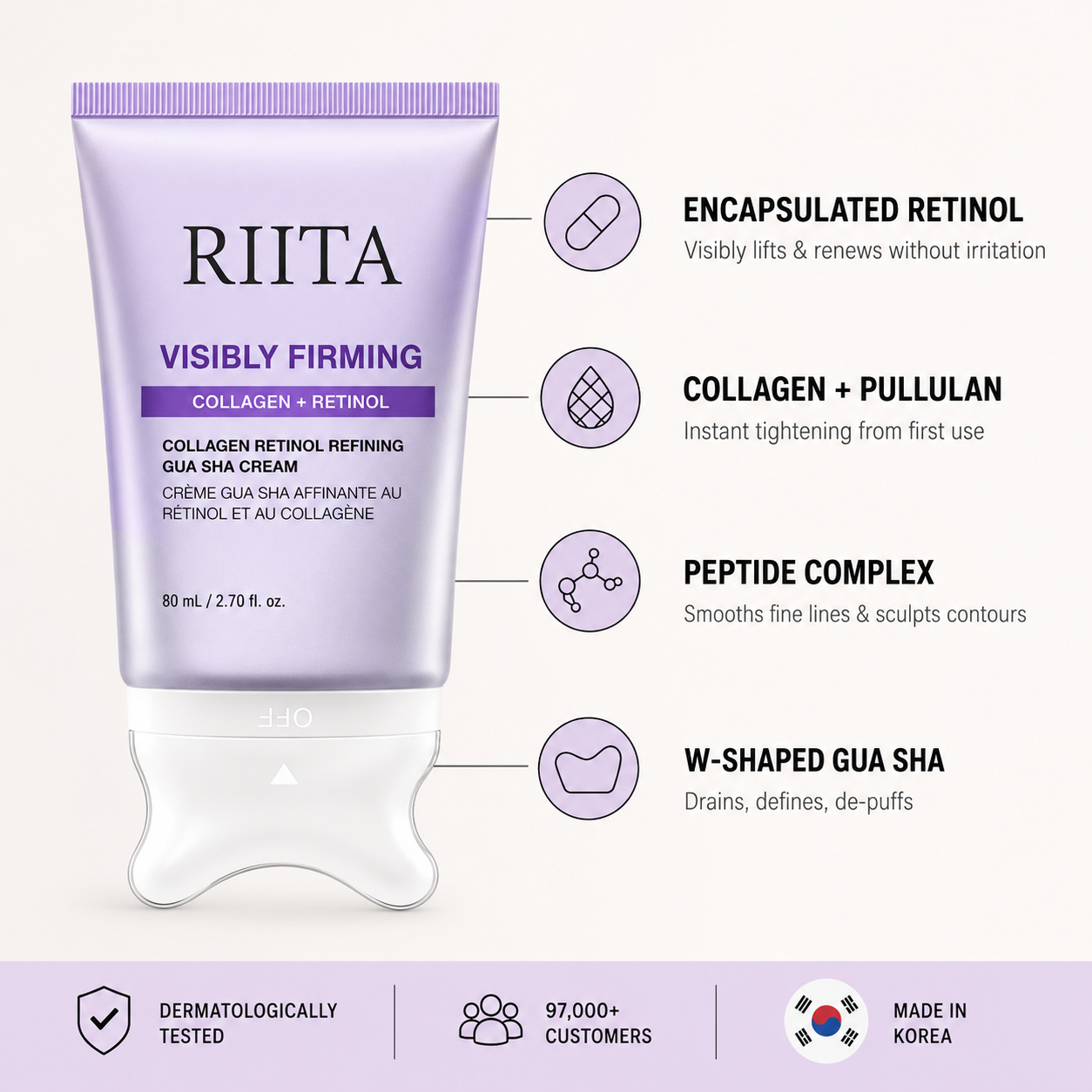 Korean Collagen Retinol GuaSha Lifting Cream